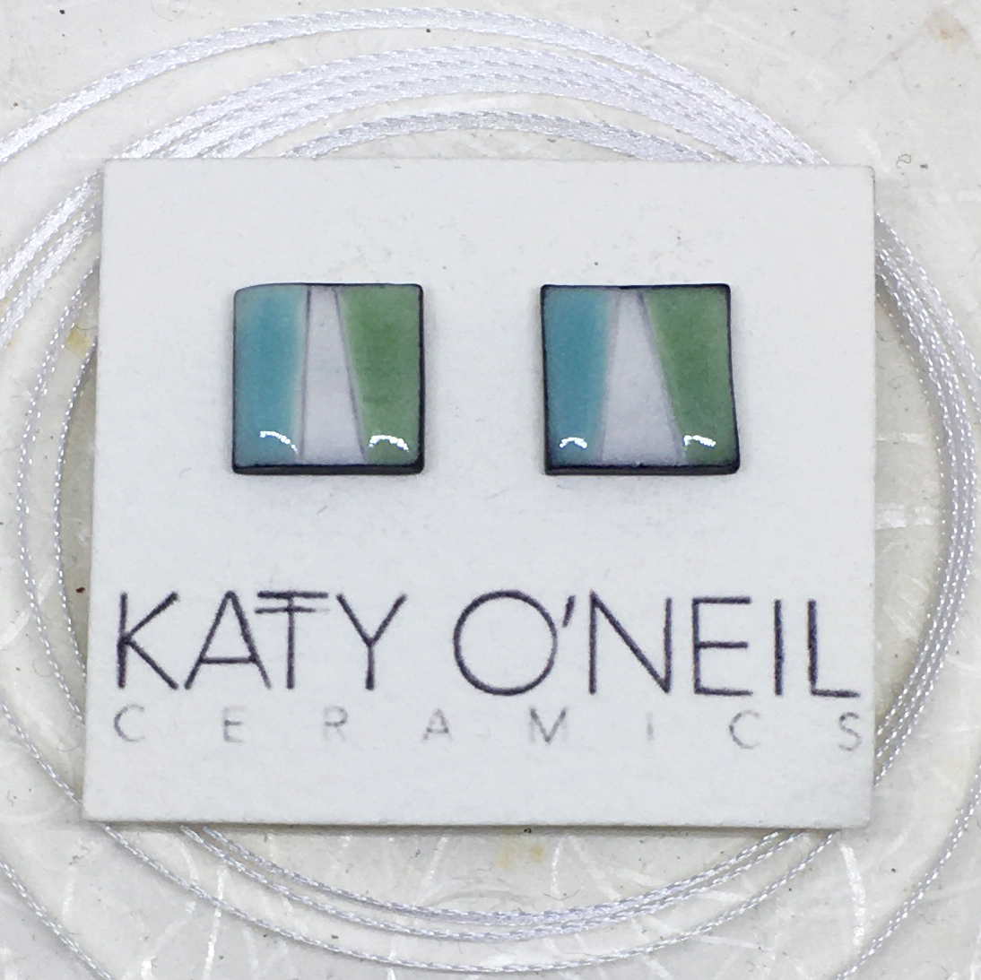 Medium Square Earrings 3