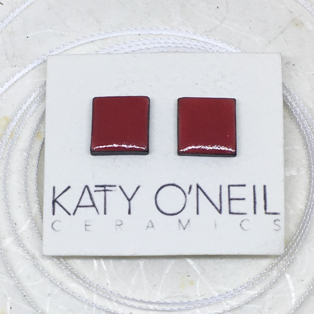 Medium Square Earrings 8